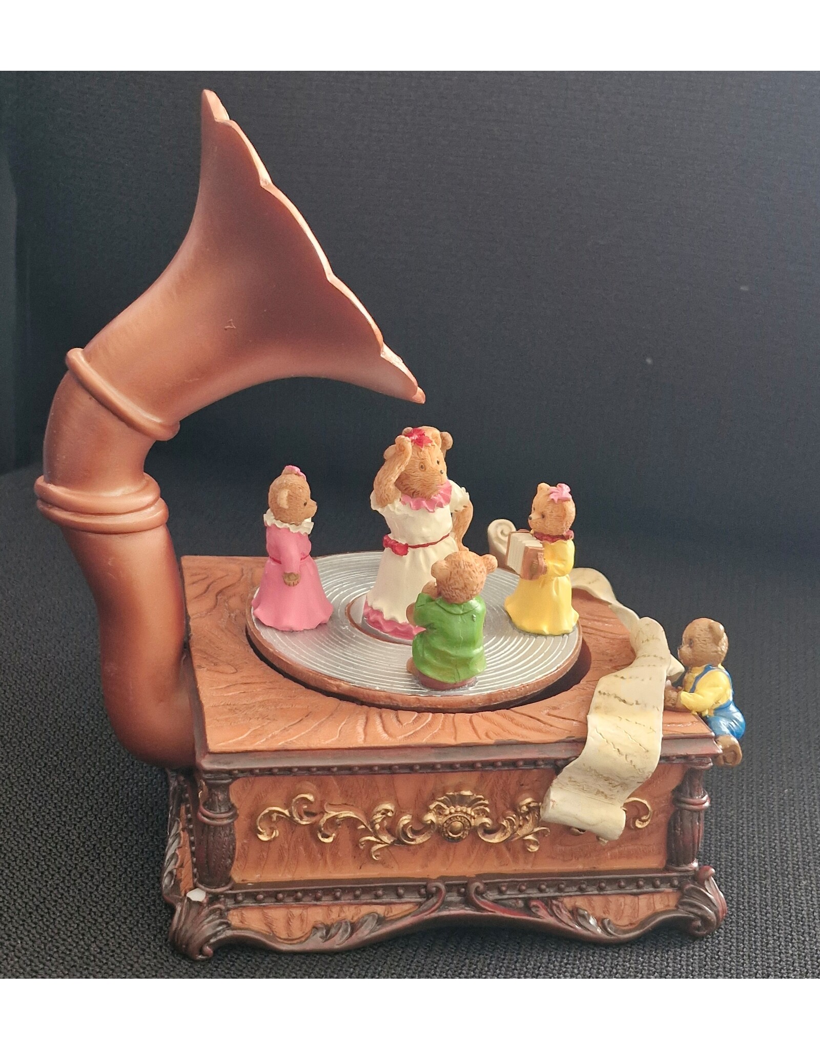 Trukado Giftware & Lifestyle - Muziekdoos Grammofoon met Dansende Beertjes