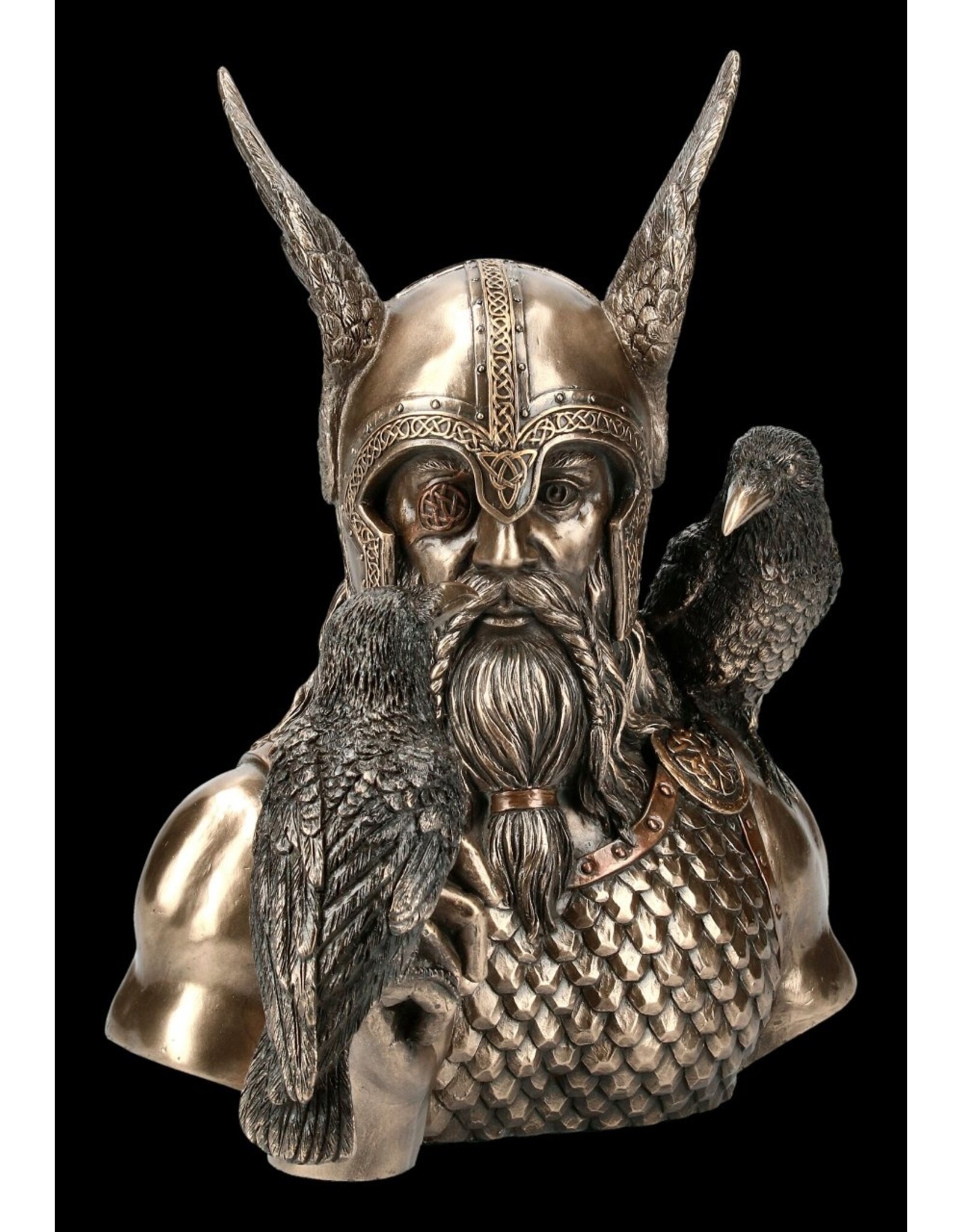 Veronese Design Giftware Beelden Collectables  - Odins Messengers - Odin buste 23cm