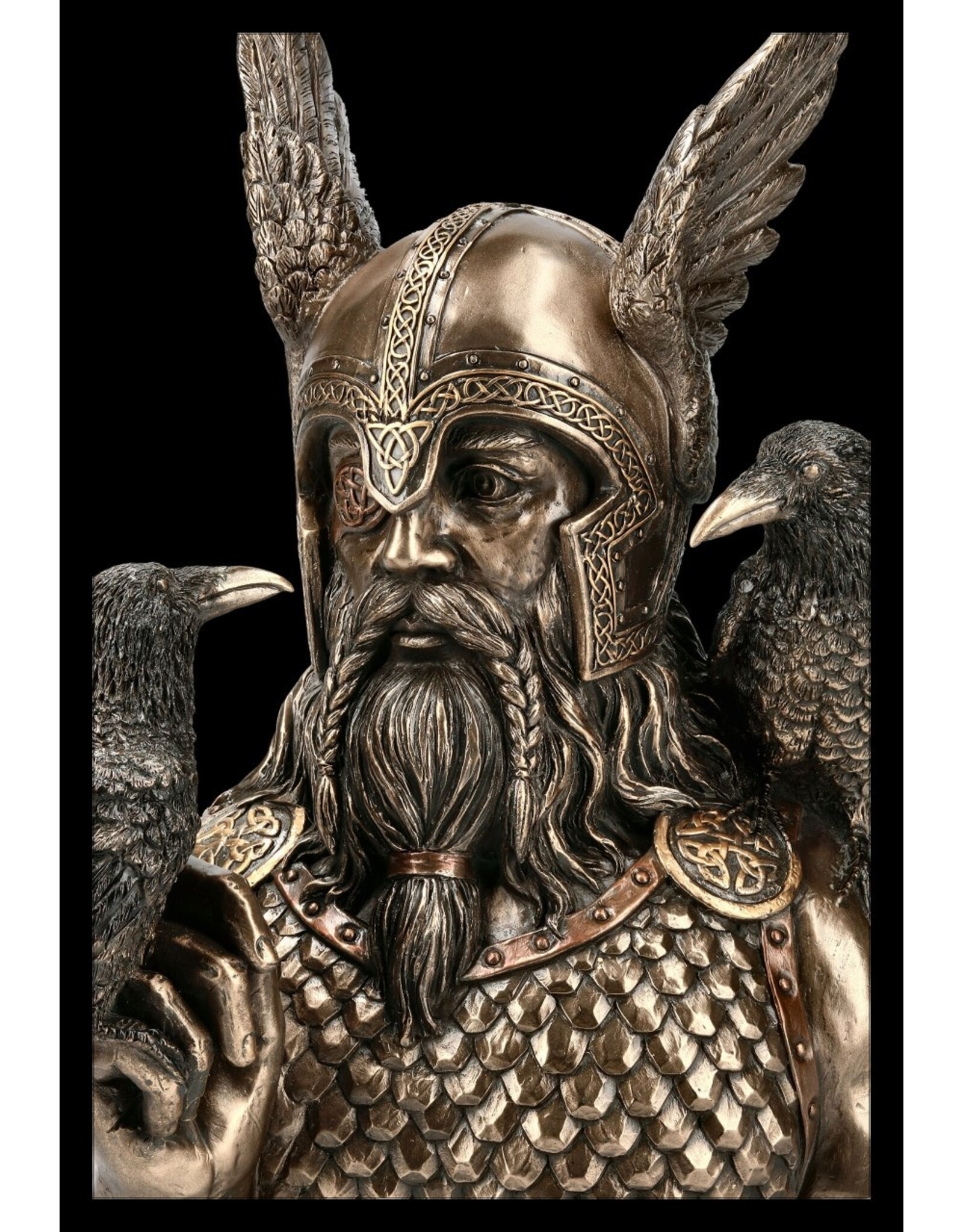Veronese Design Giftware Beelden Collectables  - Odins Messengers - Odin buste 23cm