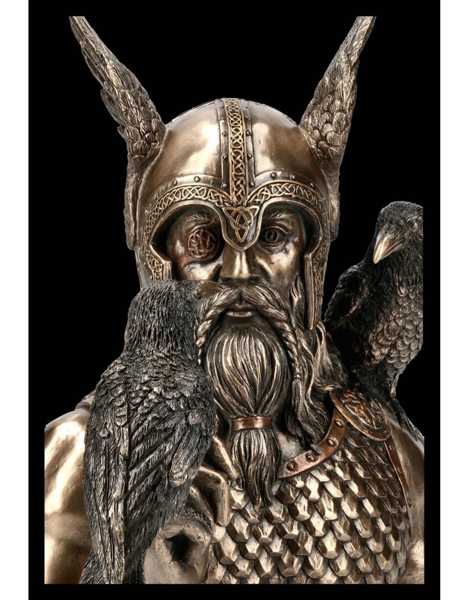 Veronese Design Giftware Figurines Collectables - Odin's Messengers - Odin bust 23cm