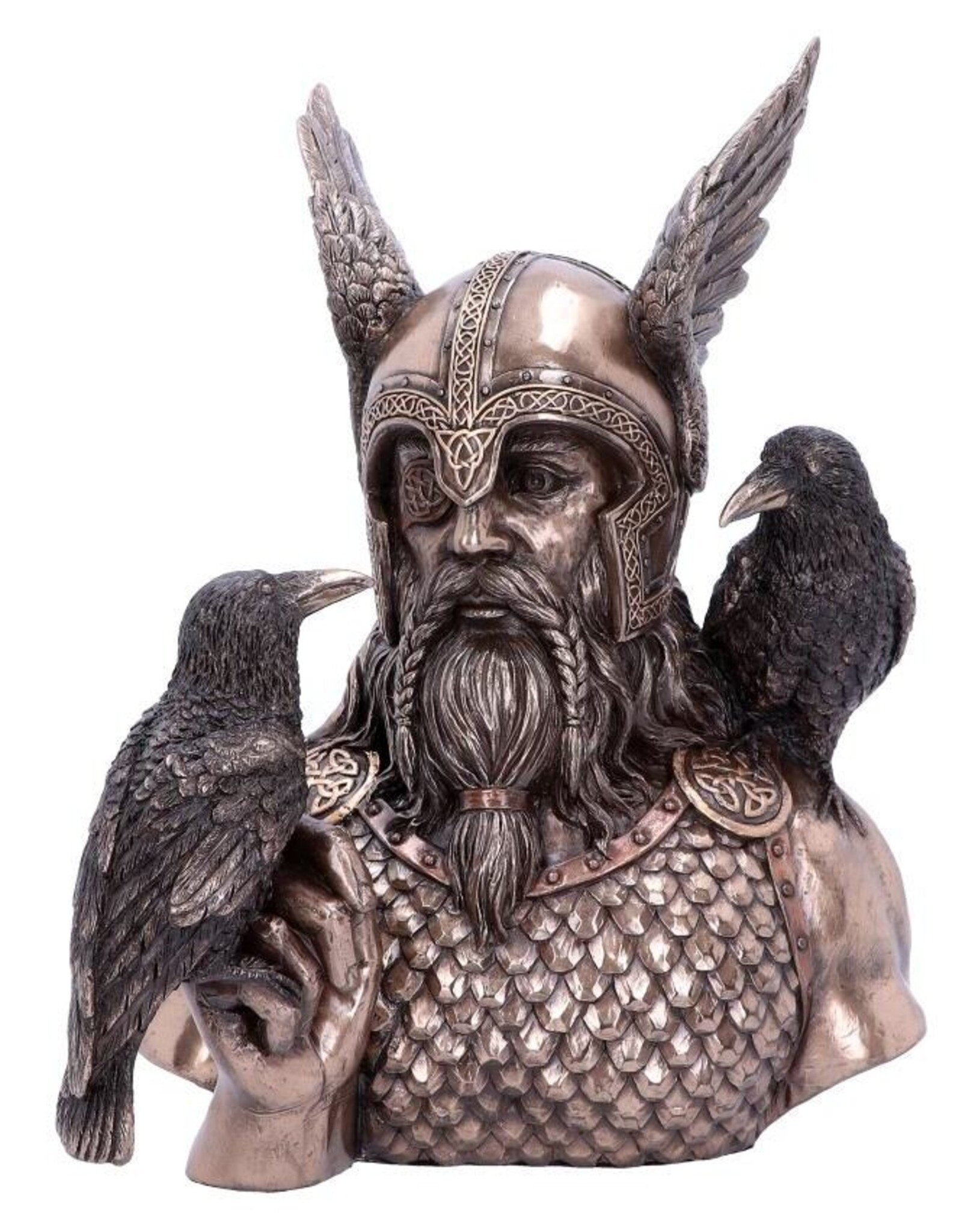 Veronese Design Giftware Figurines Collectables - Odin's Messengers - Odin bust 23cm