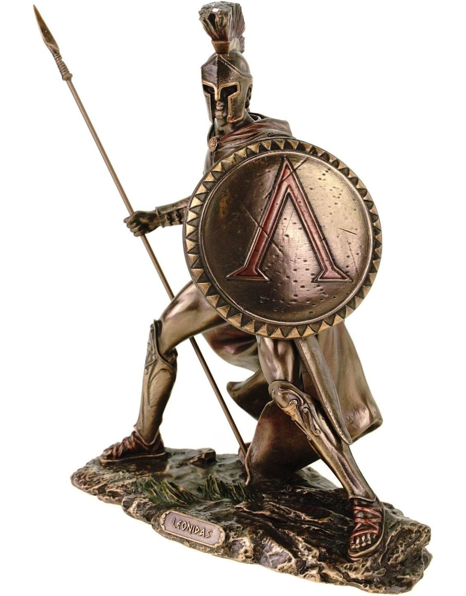 Veronese Design Giftware Beelden Collectables  -  Leonidas met Speer beeld Veronese Design
