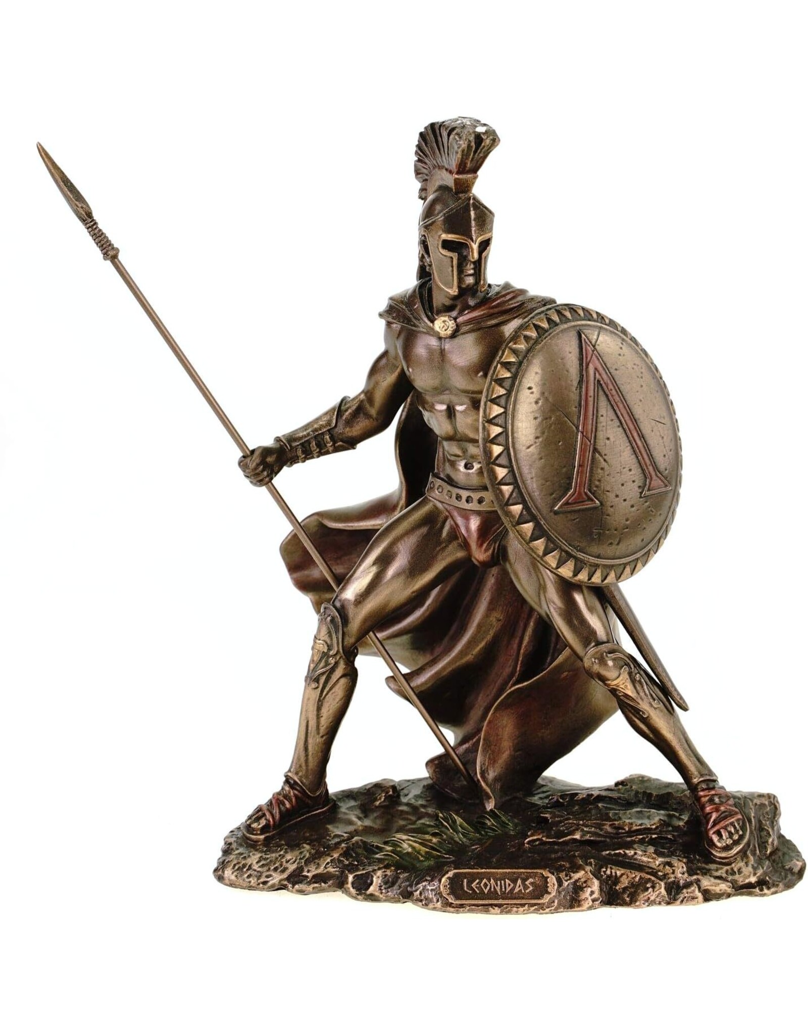 Veronese Design Giftware Figurines Collectables -  Leonidas Holding a Spear statue Veronese Design