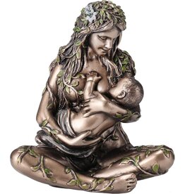 Veronese Design Earthmother Gaia with Baby on her Breast 11cm