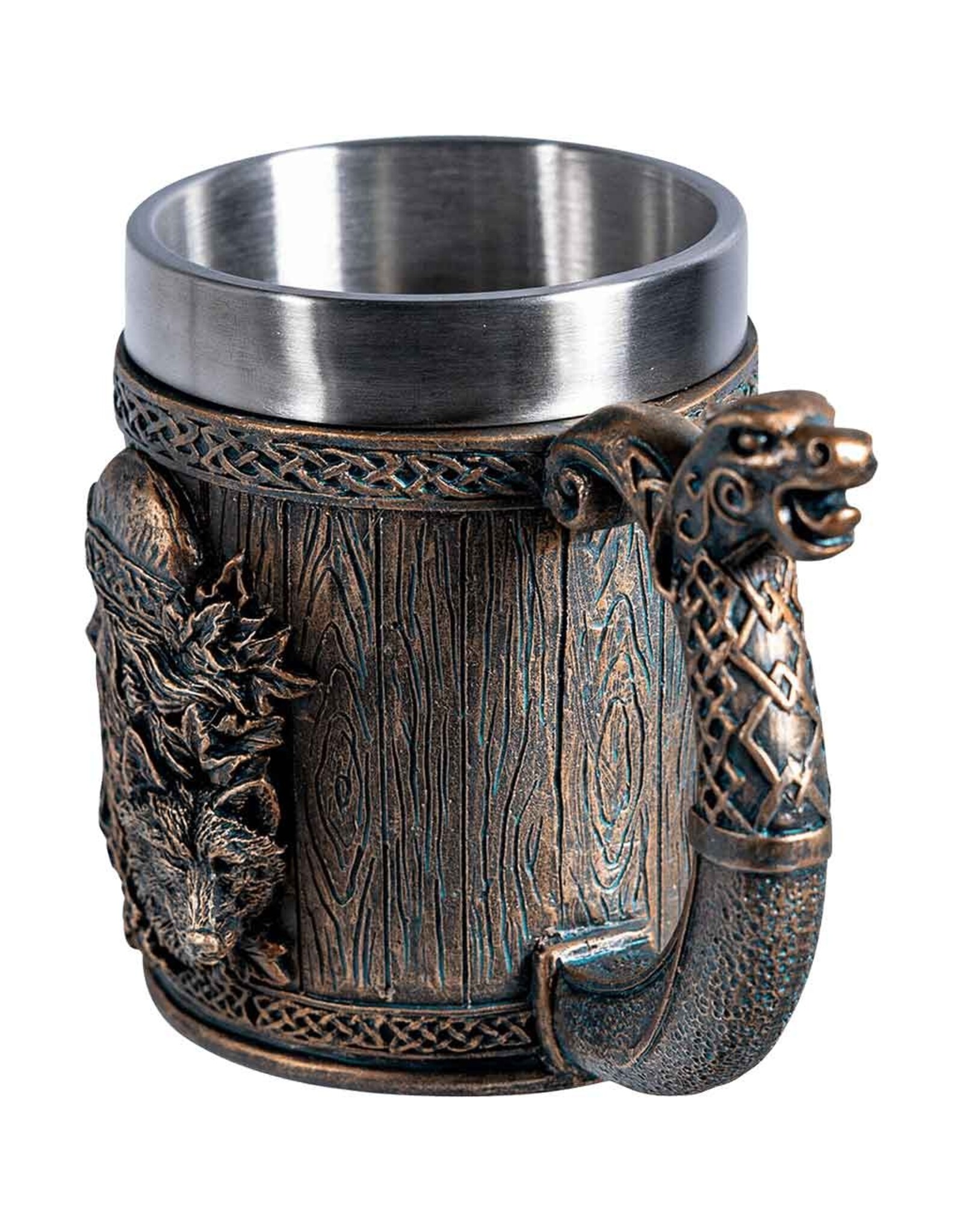 VG Drinkware - Vikingkroes met Vikinghoofd en gekruiste aksen