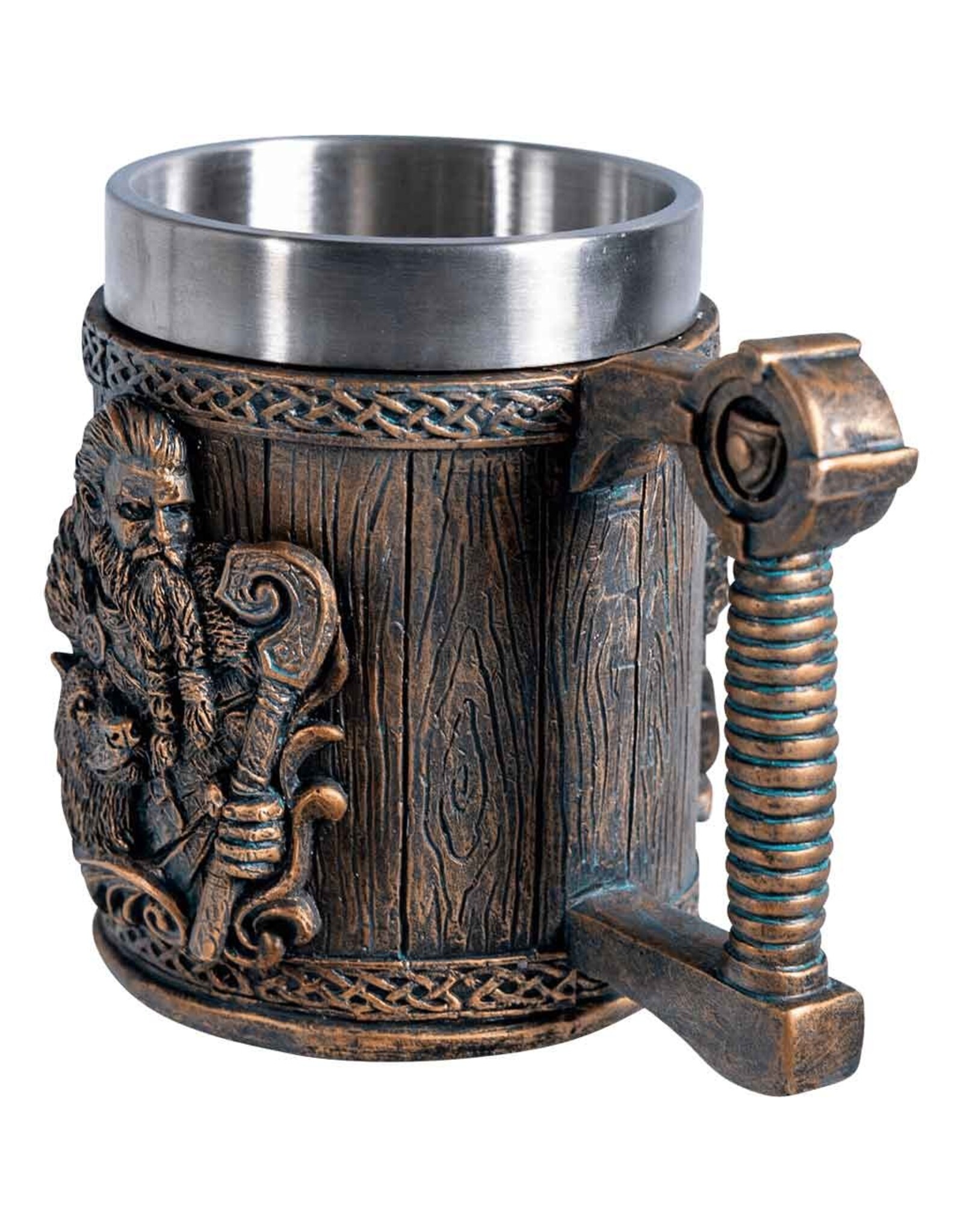 VG Drinkware - Viking jug Viking with Wolf