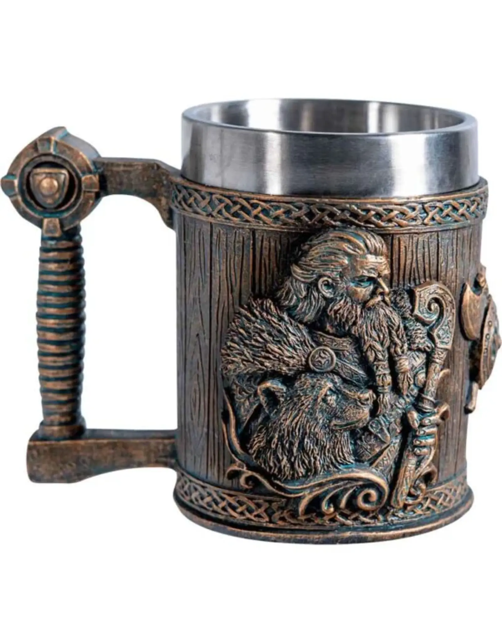 VG Drinkware - Viking jug Viking with Wolf