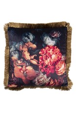 C&E Miscellaneous - Decorative cushion with Orchids, Roses and Hydrangea 45x45 cm
