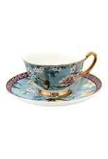 C&E Giftware & Lifestyle - Kop & Schotel met Toekan en Bloemen - porselein