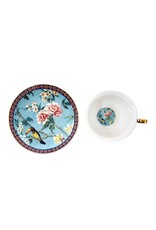 C&E Giftware & Lifestyle - Kop & Schotel met Toekan en Bloemen - porselein
