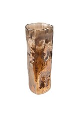Clayre & Eef Giftware & Lifestyle -  Organic-Shaped Glass Vase  Smoked Glass, Brown Bronze