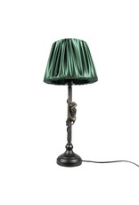 Clayre & Eef Miscellaneous - Table Lamp / Desk Lamp Monkey with Green Shade 55cm