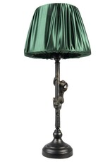 Clayre & Eef Miscellaneous - Table Lamp / Desk Lamp Monkey with Green Shade 55cm