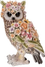 Trukado Giftware & Lifestyle - Uil Flower Power  Bloemen Uil beeldje