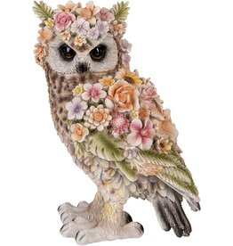 Trukado Uil Flower Power  Bloemen Uil beeldje
