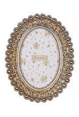 Trukado Miscellaneous - Oval Photo Frame with Pearls and Roses