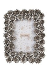 C&E Miscellaneous - Photo frame Daisies silver-coloured, 17 x 21 cm