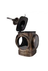 Clayre & Eef Miscellaneous - Locomotief Lantaarn Industriële stijl 48cm