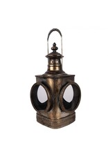 Clayre & Eef Miscellaneous - Locomotief Lantaarn Industriële stijl 48cm