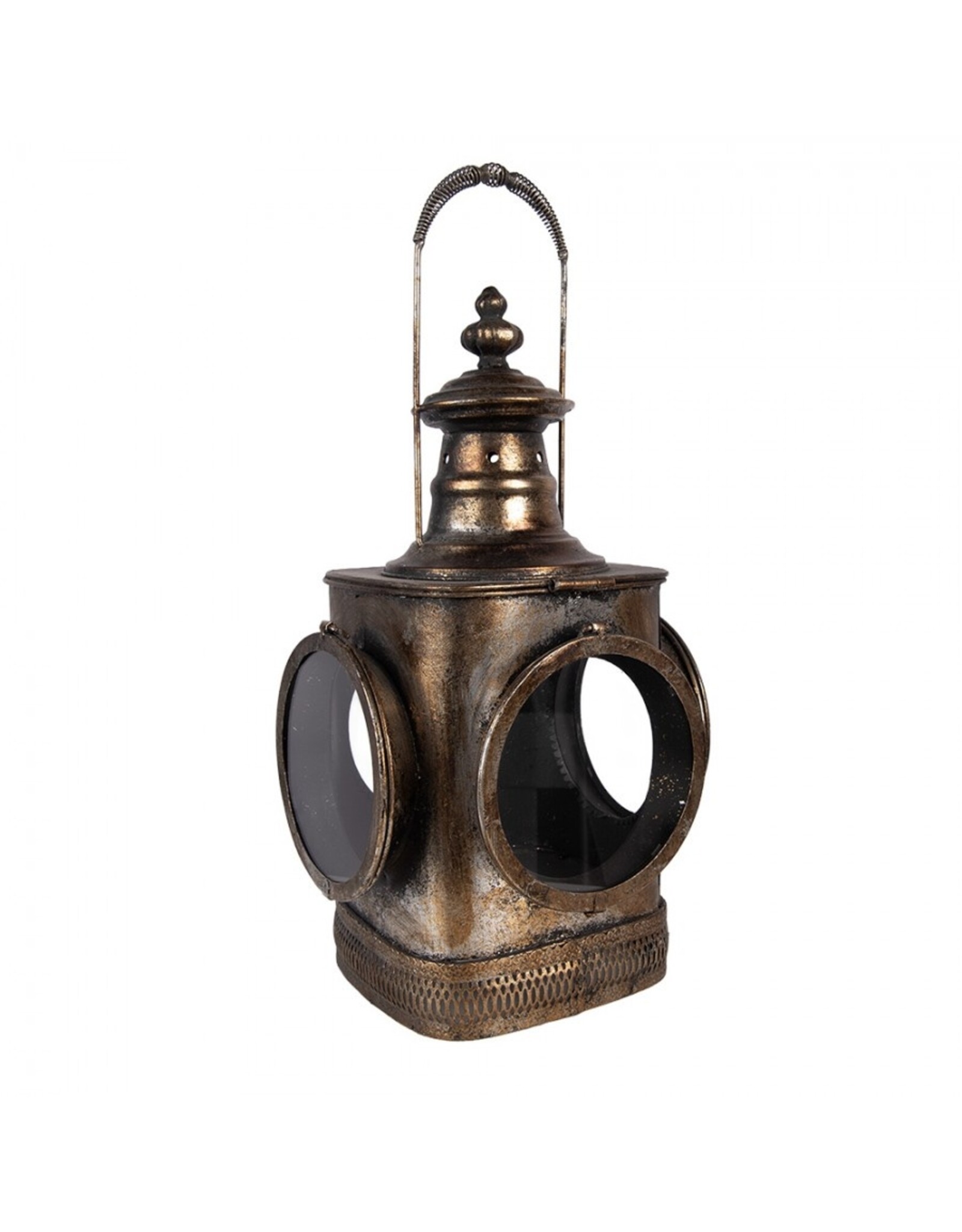 Clayre & Eef Miscellaneous - Locomotive Lantern Industrial Style 48cm