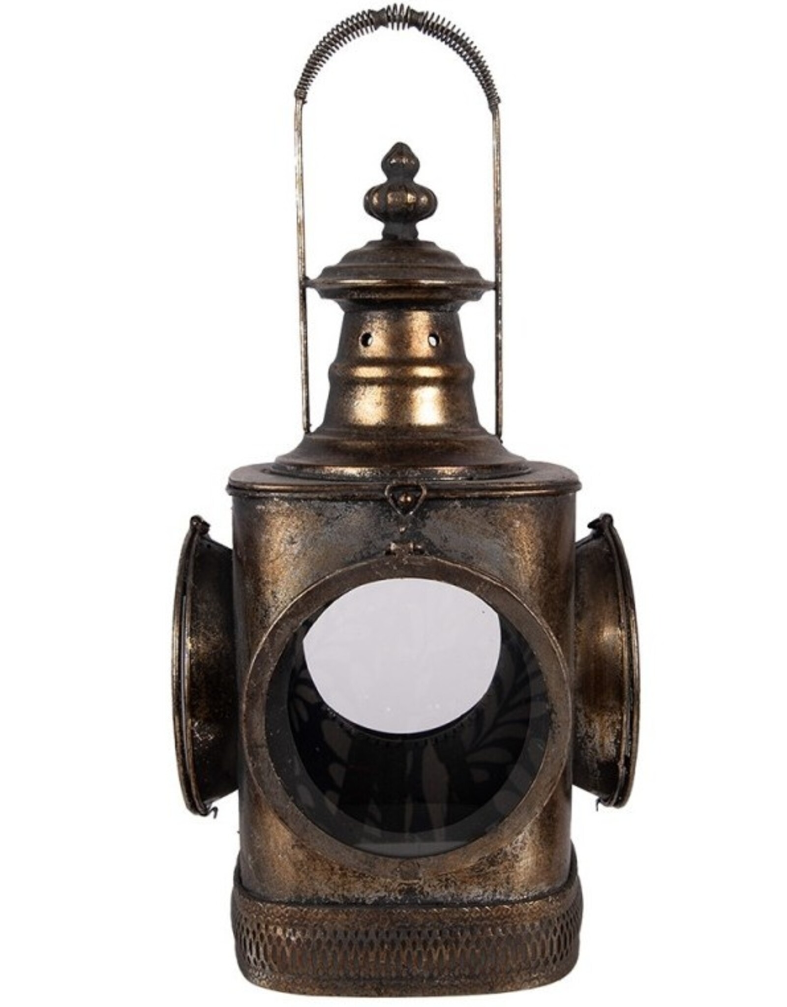 Clayre & Eef Miscellaneous - Locomotive Lantern Industrial Style 48cm