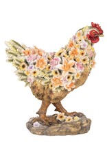 Clayre & Eef Giftware & Lifestyle - Kip met Bloemenmotief beeld