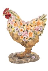 Clayre & Eef Giftware & Lifestyle - Kip met Bloemenmotief beeld