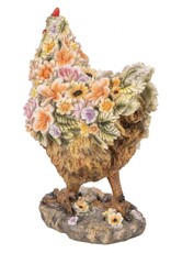 Clayre & Eef Giftware & Lifestyle - Kip met Bloemenmotief beeld