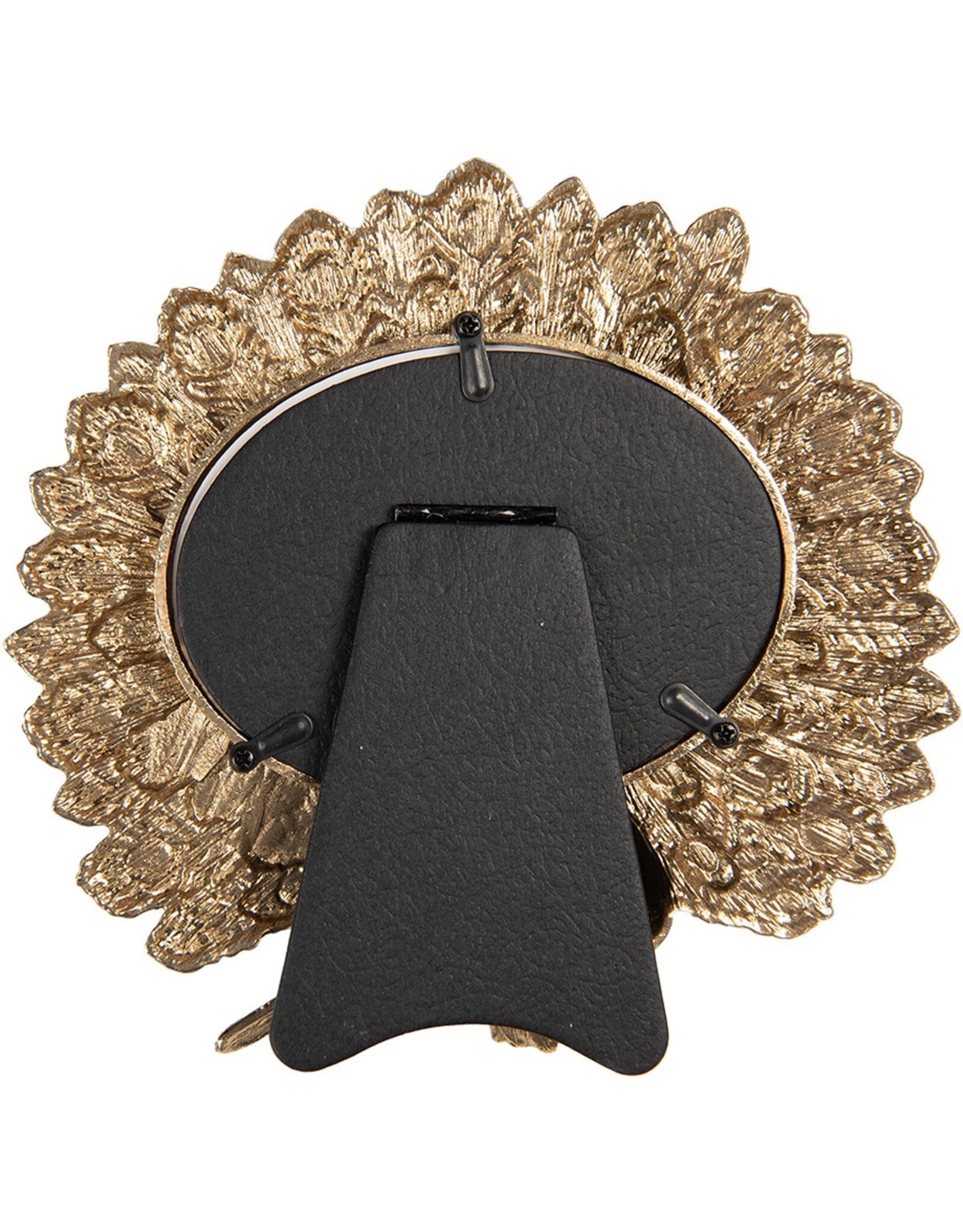 Clayre & Eef Miscellaneous - Photo Frame Peacock gold colored 17 x 16