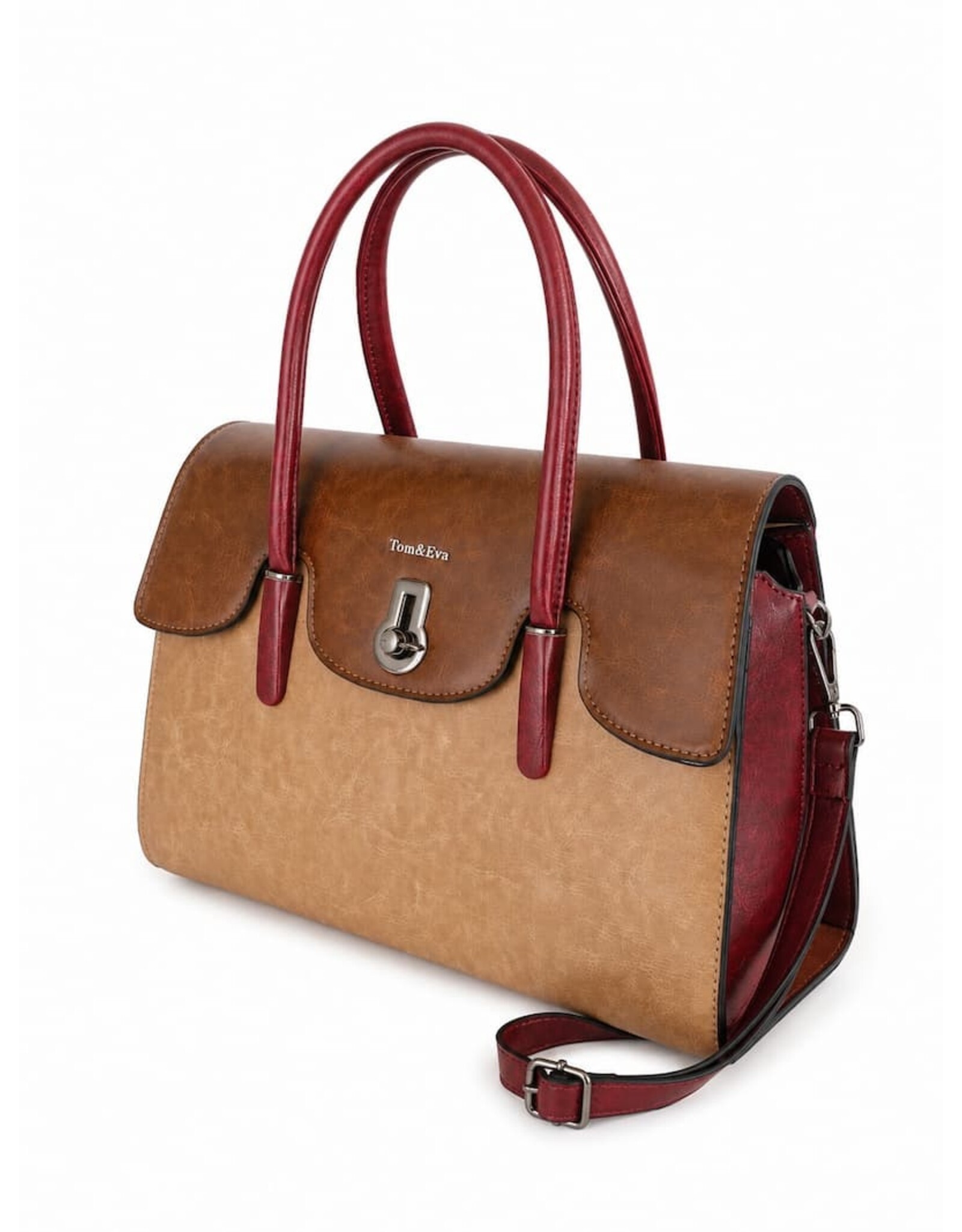 Tom & Eva Fashion bags - Tom & Eva Handbag Vintage Design leather look