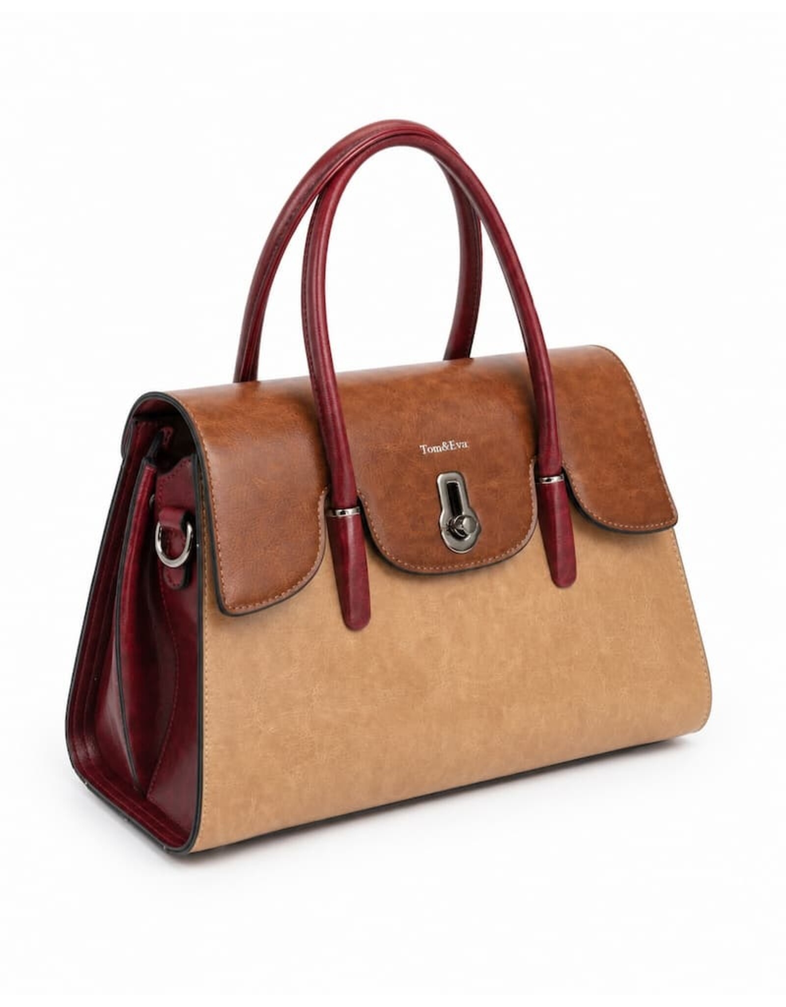 Tom & Eva Modieus - Tom & Eva Handtas Vintage Design met leerlook