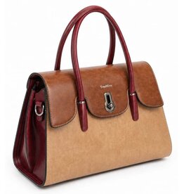 Tom & Eva Tom & Eva Handtas Vintage Design met leerlook