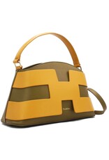 Tom & Eva Modieus - Tom & Eva Design Handtas Olijfgroen-Geel