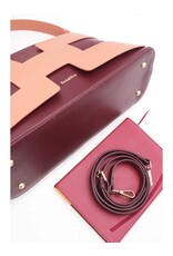 Tom & Eva Modieus - Tom & Eva Design Handtas Burgundy/Pink