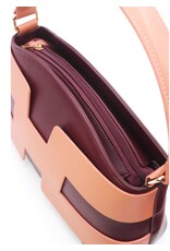 Tom & Eva Modieus - Tom & Eva Design Handtas Burgundy/Pink
