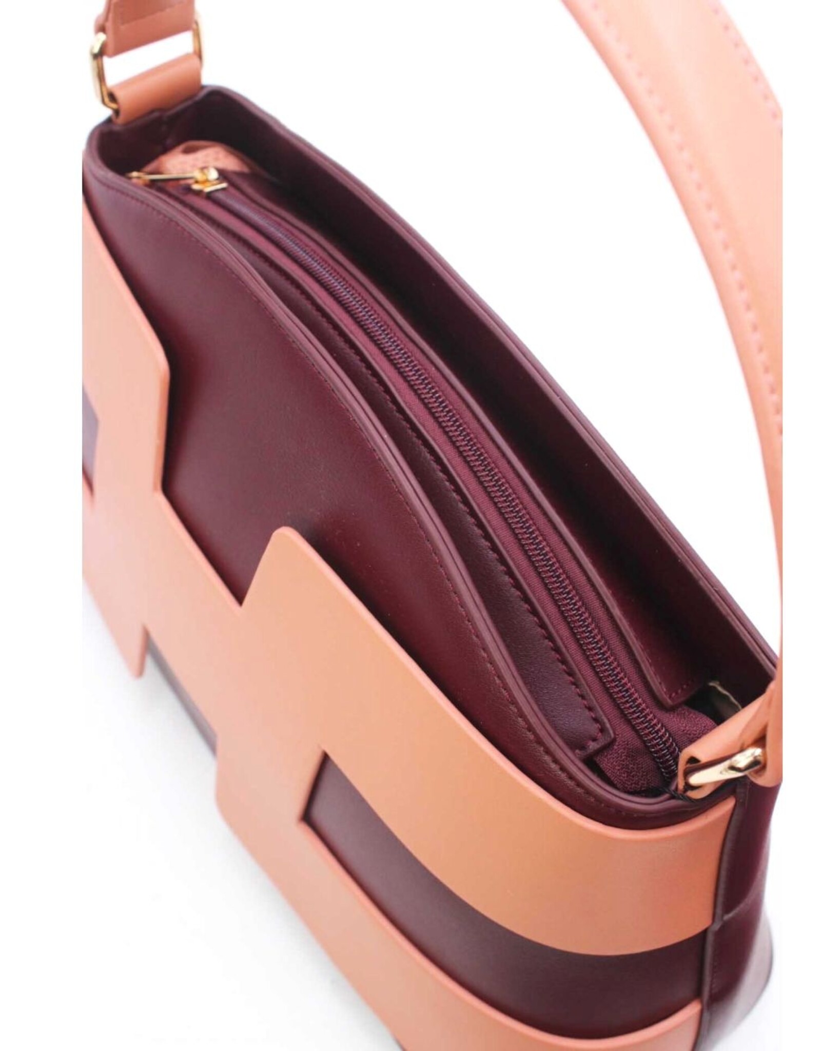 Tom & Eva Modieus - Tom & Eva Design Handtas Burgundy/Pink