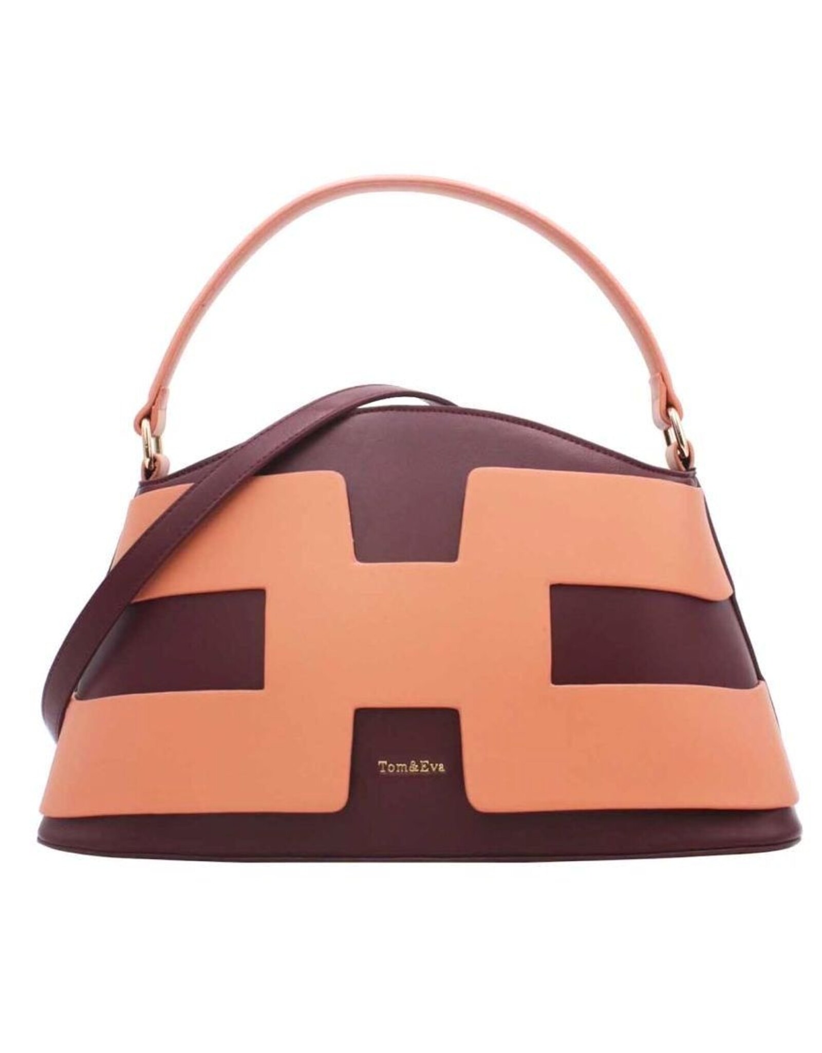 Tom & Eva Modieus - Tom & Eva Design Handtas Burgundy/Pink