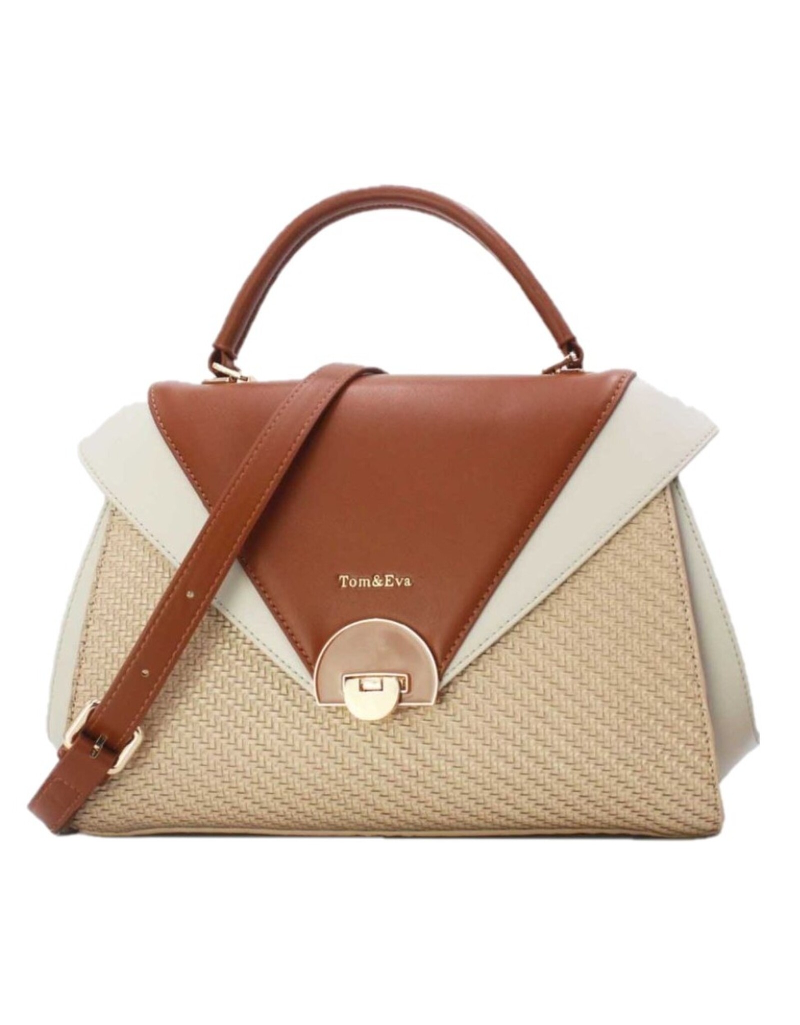 Tom & Eva Modieus - Tom & Eva Vintage Handtas Apricot/Brown