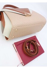 Tom & Eva Modieus - Tom & Eva Vintage Handtas Apricot/Brown