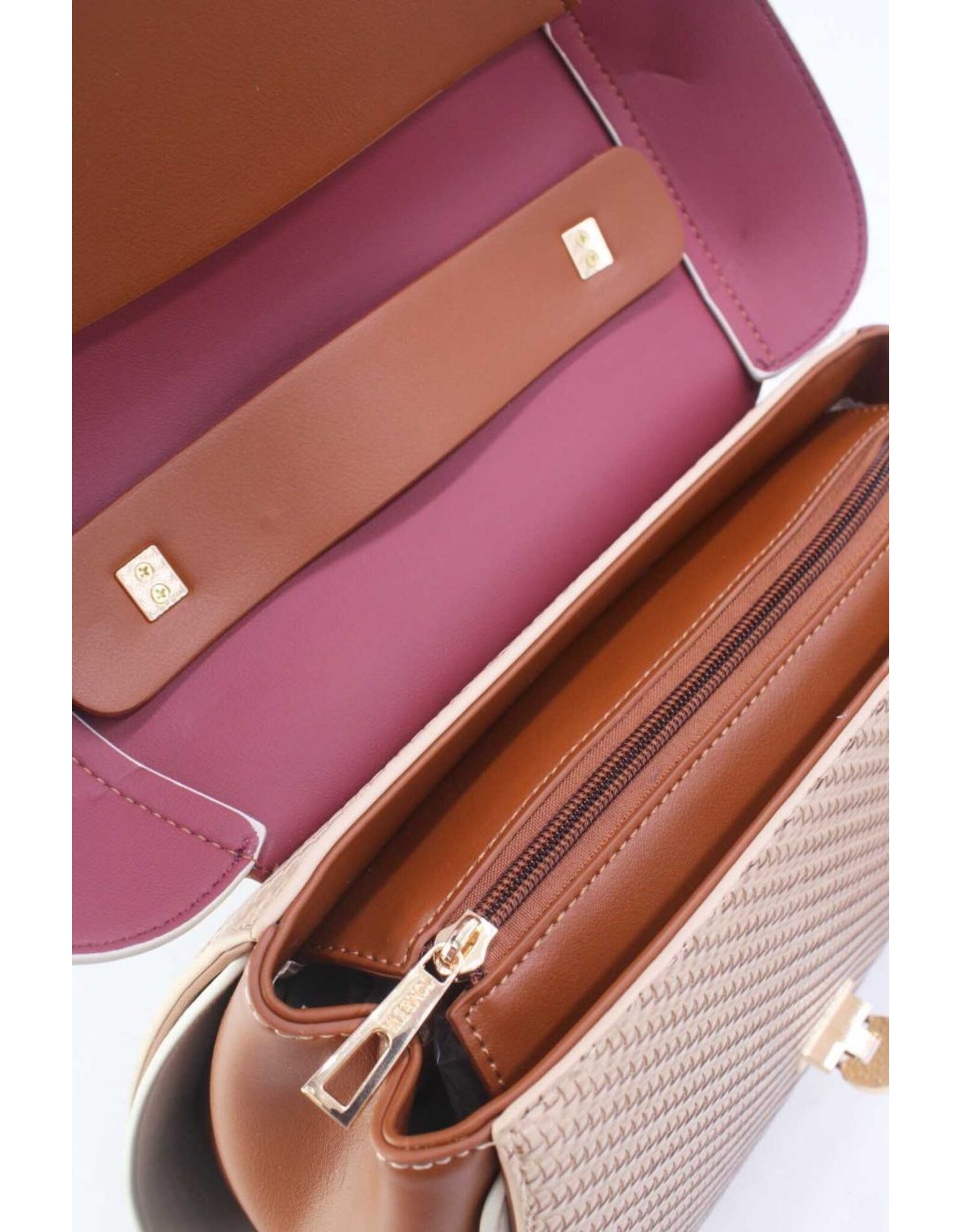 Tom & Eva Modieus - Tom & Eva Vintage Handtas Apricot/Brown