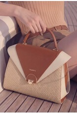 Tom & Eva Modieus - Tom & Eva Vintage Handtas Apricot/Brown