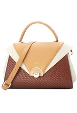 Tom & Eva Modieus - Tom & Eva Vintage Handtas Coffee/Apricot