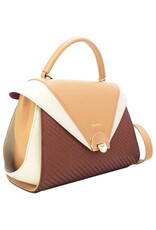 Tom & Eva Modieus - Tom & Eva Vintage Handtas Coffee/Apricot