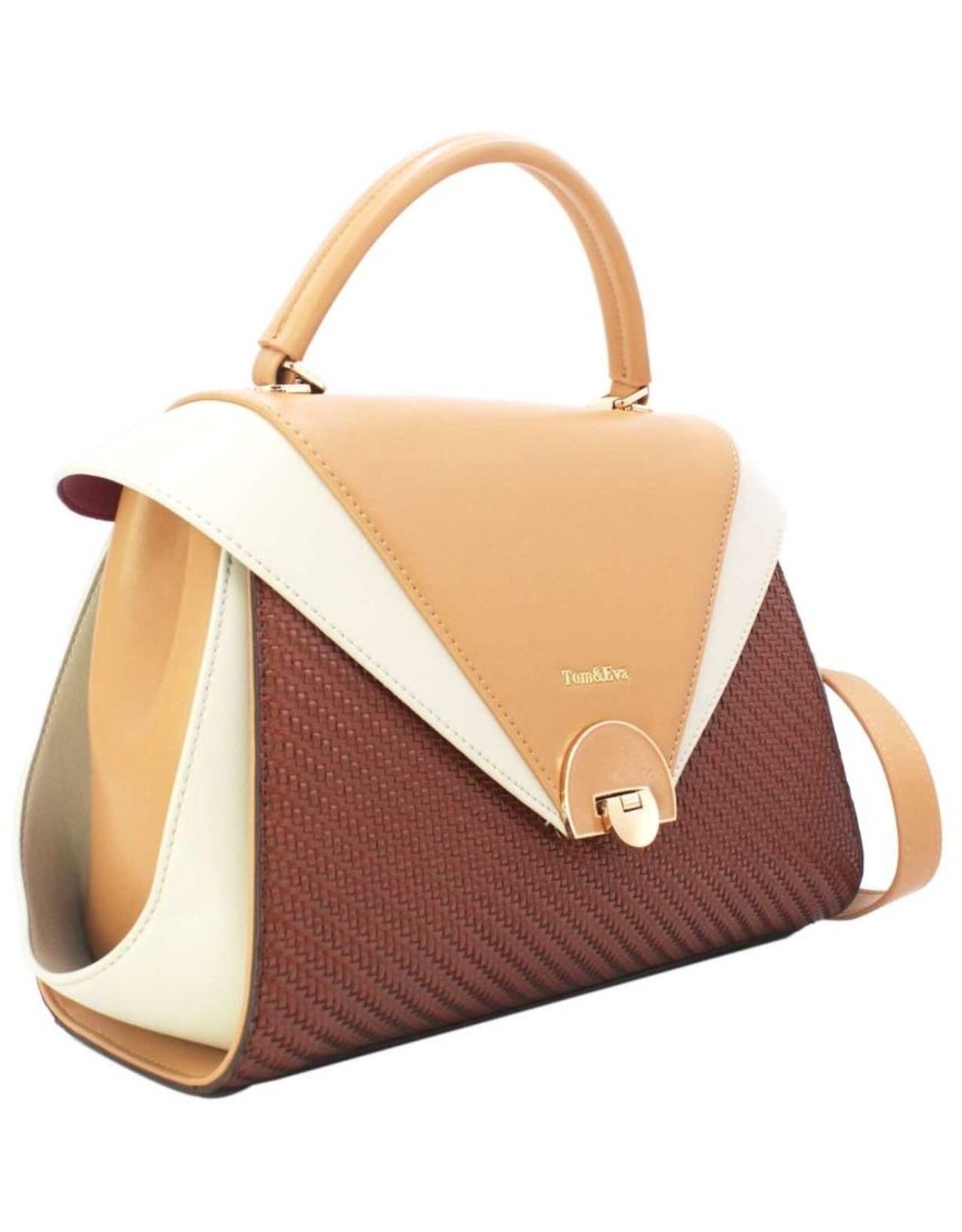 Tom & Eva Fashion bags - Vintage Handbag Coffee/Apricot