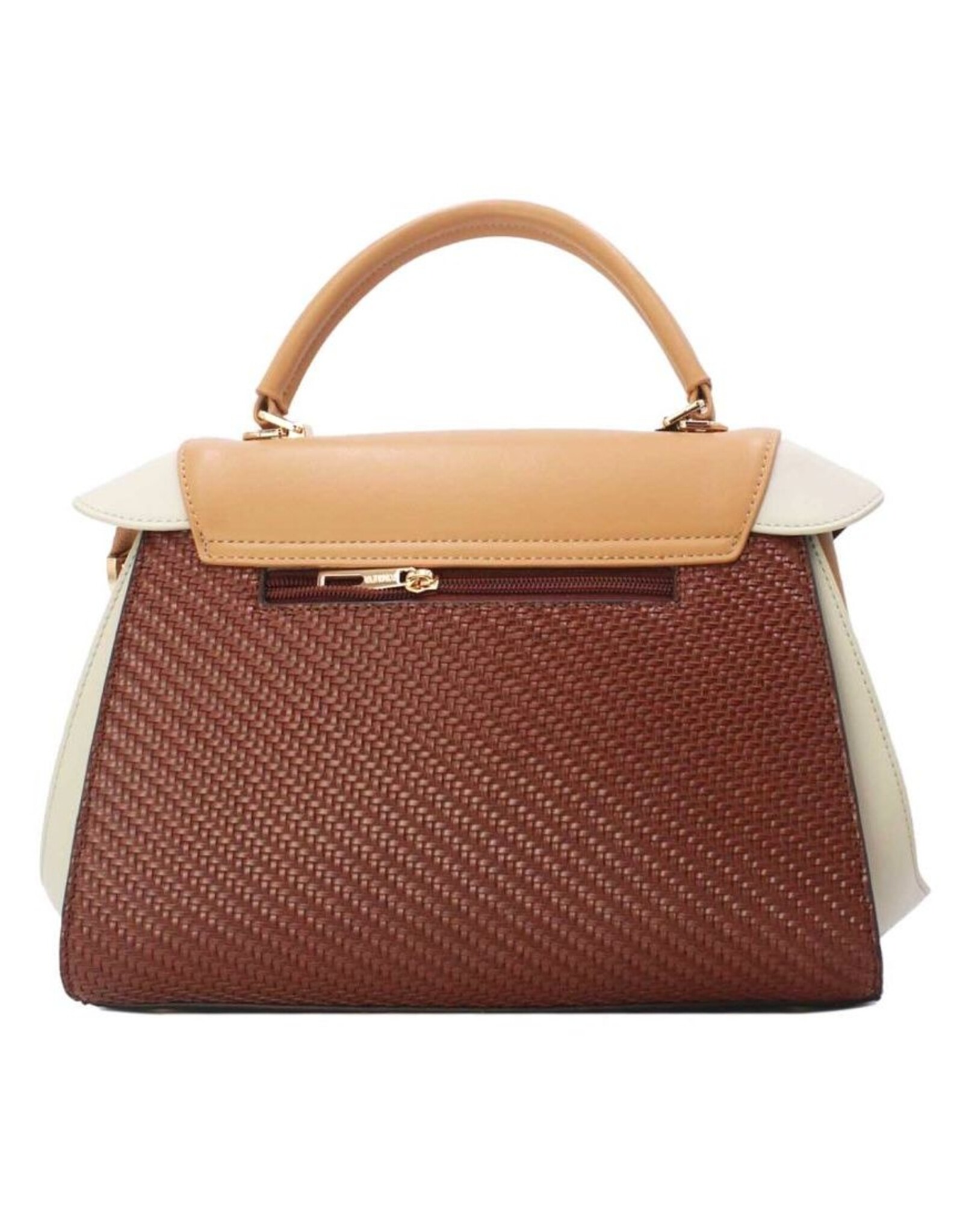 Tom & Eva Modieus - Tom & Eva Vintage Handtas Coffee/Apricot