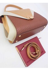 Tom & Eva Modieus - Tom & Eva Vintage Handtas Coffee/Apricot