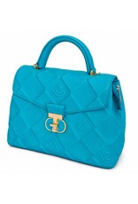 Tom & Eva Modieus - Tom & Eva Handtas met Draaisluiting Turquoise