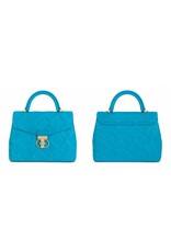 Tom & Eva Modieus - Tom & Eva Handtas met Draaisluiting Turquoise