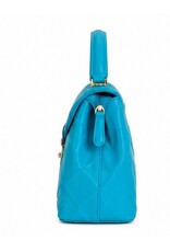 Tom & Eva Modieus - Tom & Eva Handtas met Draaisluiting Turquoise