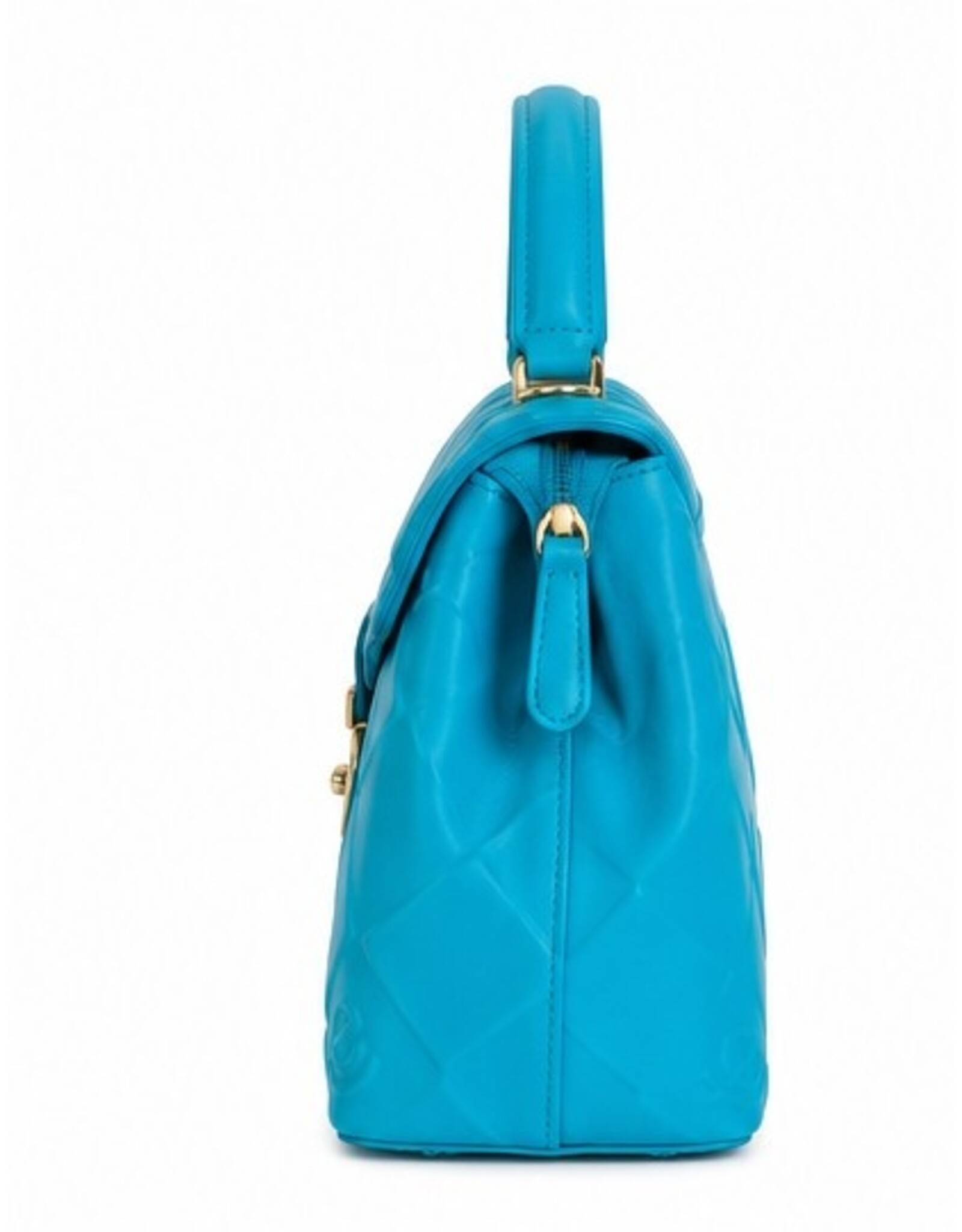 Tom & Eva Modieus - Tom & Eva Handtas met Draaisluiting Turquoise